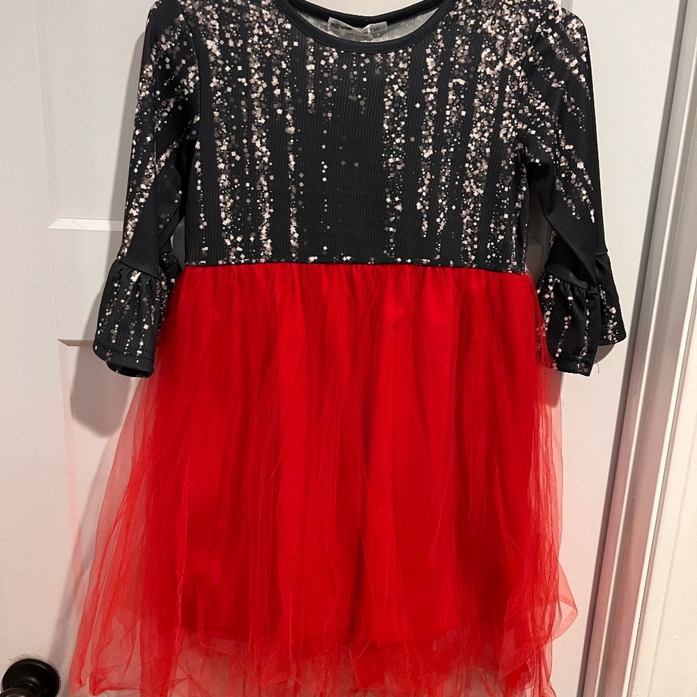 NWT Orchid Lane Girls Christmas Dress Size 10